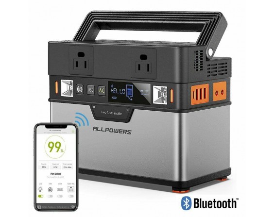 ALLPOWERS 288Wh Solar Portable Generator 300W Power Station Camping Battery Pack