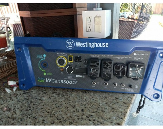 Westinghouse WGen9500DF - 9500 Watt Electric Start Dual Fuel CONTROL PANEL