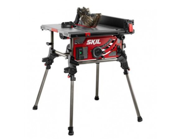SKIL Jobsite Table Saw With Integrated Foldable Stand, 10In., 15 Amp, 25-1/2″ Rip Capacity